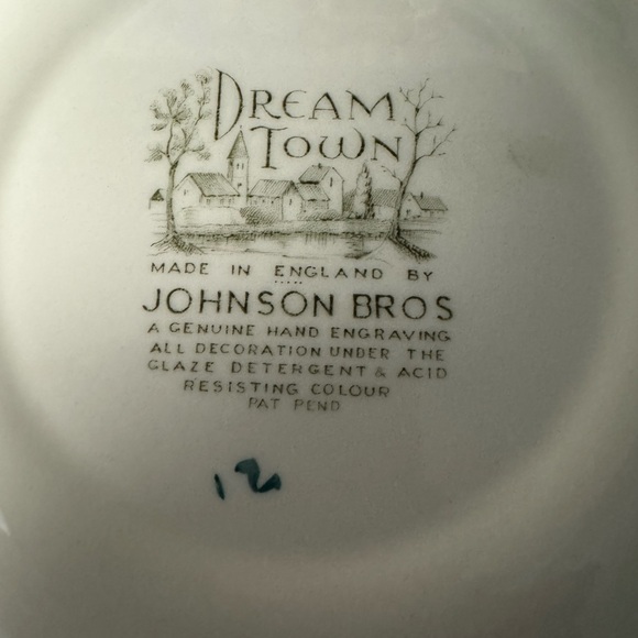 1950’s ~ Dream Town ~ Johnson Brothers ~ 3 Piece Set - Picture 3 of 6